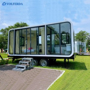 Volferda VL-TB01 Luxury prefabricated small house hotel high-end hotel tempered glass room insulation insulation